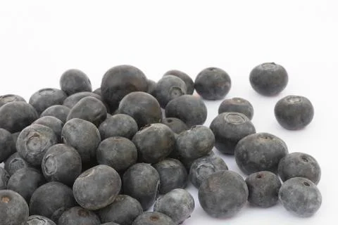 Bilberry fruit on a white background Stock Photos
