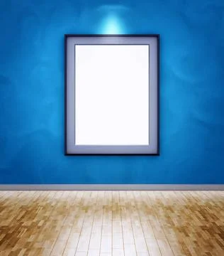 Bilderrahmen 3D rendering of an empty picture frame Copyright: xZoonar.com... Foto stock