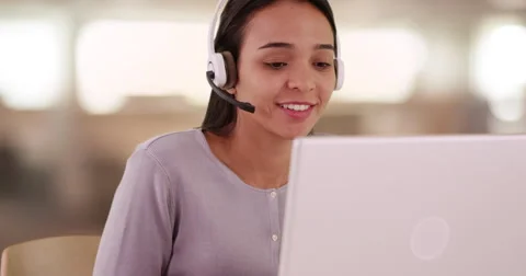Bilingual customer service representative Stock-Footage 66076668