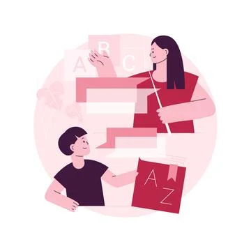 Bilingual immersion program abstract concept vector illustration. Stock Illustration