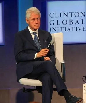  Bill Clinton speaks at the CGI 2015 Annual Meeting on September 27 2015 i... Stock Photos