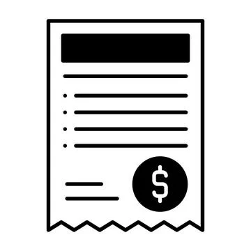 Bill Dualtone Icon Stock Illustration