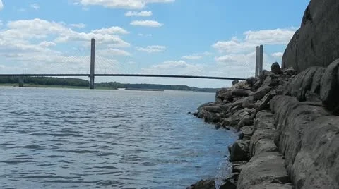 Bill Emmerson Memorial Bridge Stock Footage 11981307