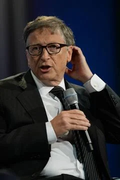 Bill Gates attending the CGI Annual Meeting on September 27, 2015 in New ... Stock Photos