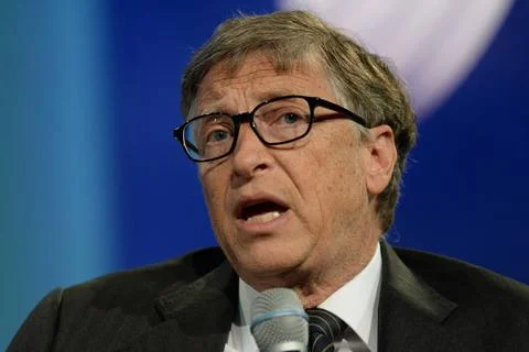  Bill Gates attending the CGI Annual Meeting on September 27, 2015 in New ... Stock Photos