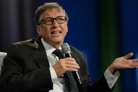  Bill Gates attending the CGI Annual Meeting on September 27, 2015 in New ... Stock Photos