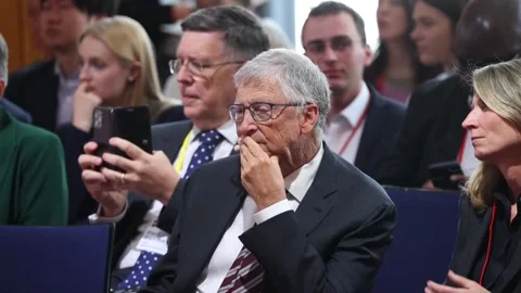 Bill Gates highlights global solutions at Berlin summit, Berlín, DE - 07 May 202 Stock Footage 274573662