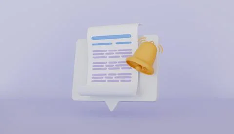 Bill icon with notification for promotion payment transaction Stock Illustration