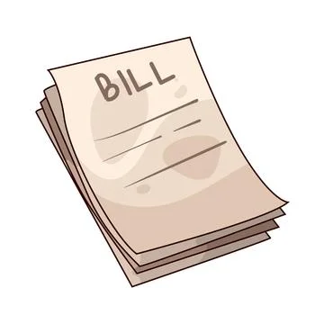 Bill illustration Stock Illustration