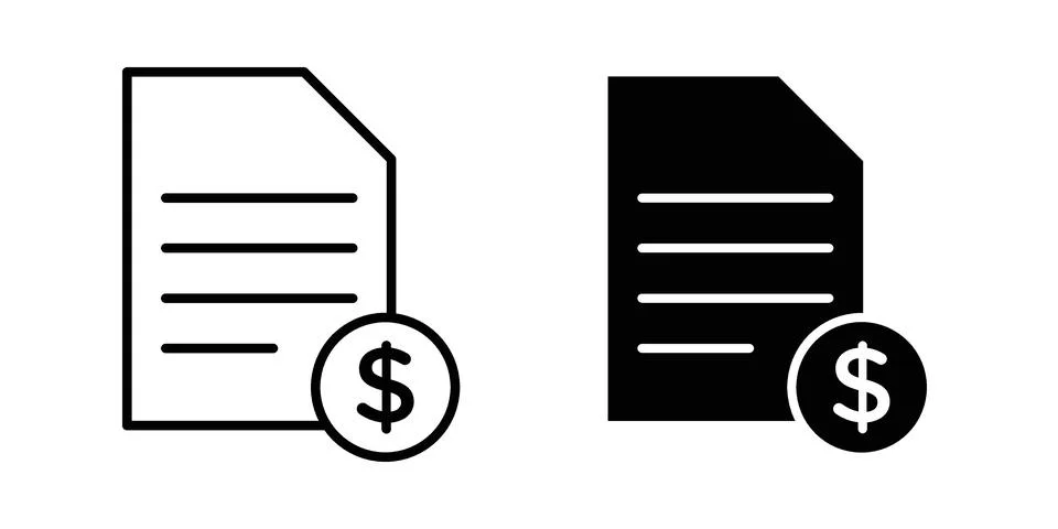 Bill paid icon vector design. EPS10 Stock Illustration