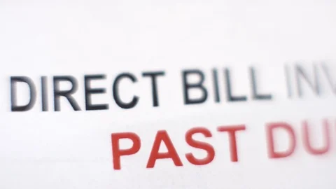 Bill Past Due Notice Vídeo Stock 89976125