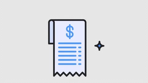 Bill Payment Animated Icon. Alpha Channel 4K Resolution 库存影片 290157736