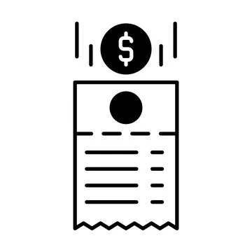 Bill Payment Dualtone Icon Stock Illustration