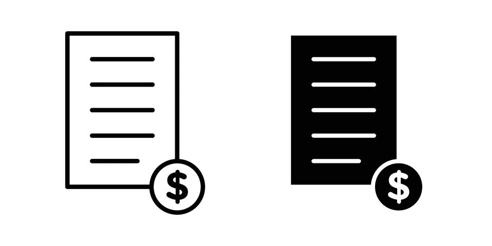 Bill payment icon vector, illustration icon set Stock Illustration