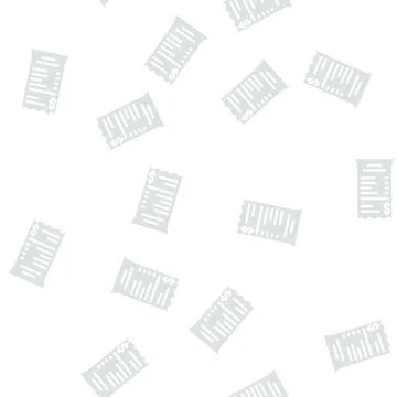 Bill receipt glyph vector seamless pattern Stock Illustration