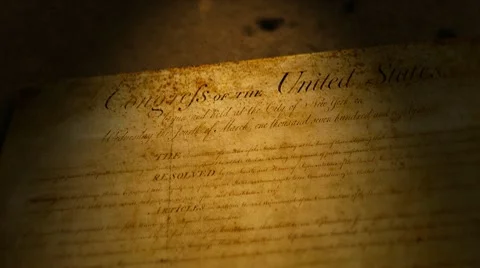 Bill Of Rights, USA Stock Footage