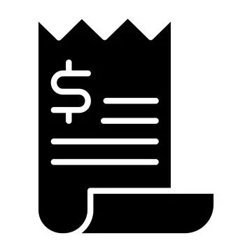 Bill Vector Icon Design Illustration Stock Illustration