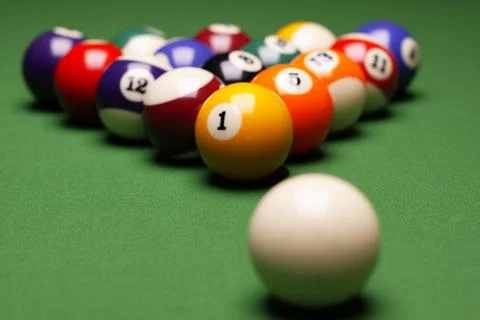 Billard Game Concept! Stock Photos