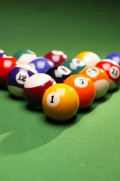 Billard Game Concept! Stock Photos