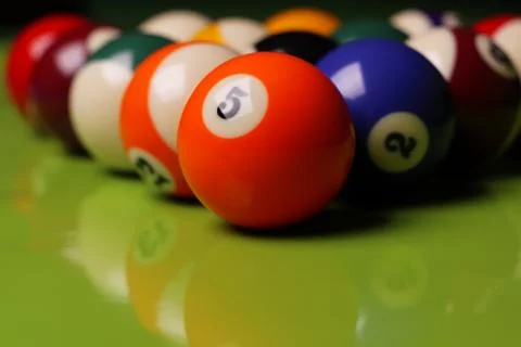 Billard Game Concept! Stock Photos