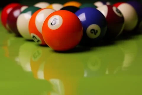 Billard Game Concept! Stock Photos