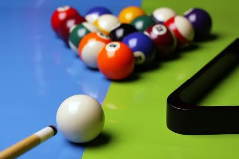 Billard Game Concept! Stock Photos