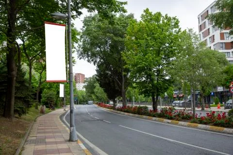 Billboard on the background Stock Photos