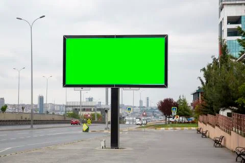 Billboard on the background Foto stock