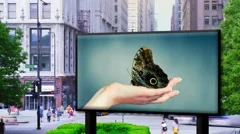 Billboard in the city. Slideshow. Stock After Effects