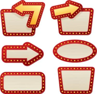 Billboard collection Stock Illustration