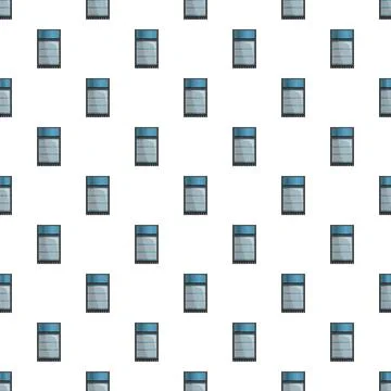 Billboard commercial advertising pattern repeating on white background Stock Illustration