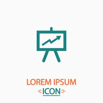 Billboard computer symbol Stock Illustration