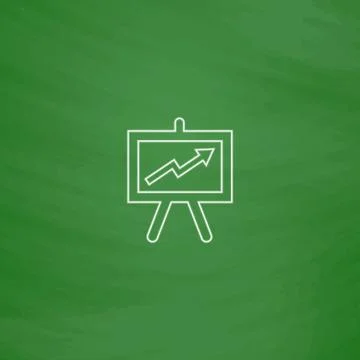 Billboard computer symbol Stock Illustration
