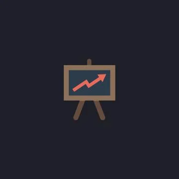 Billboard computer symbol Stock Illustration