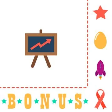 Billboard computer symbol Stock Illustration