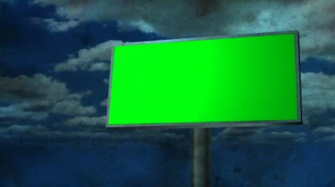 Billboard Dark Clouds Stock Footage 702681