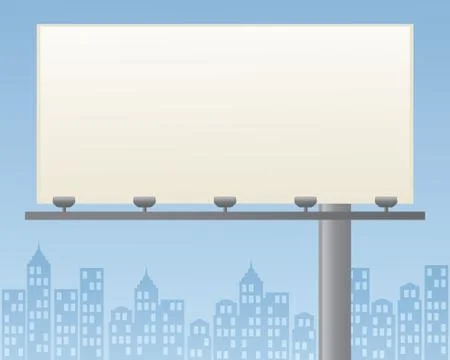 Billboard day sky Stock Illustration