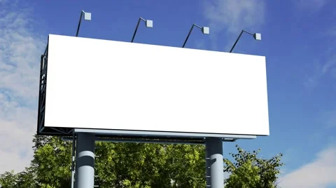 Billboard with empty screen Video stock 40098760