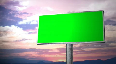 Billboard Green screen 스톡 동영상 702695