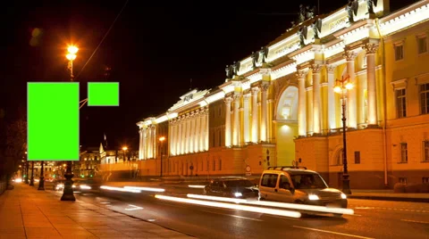 Billboard green screen Stock-Footage 33892149