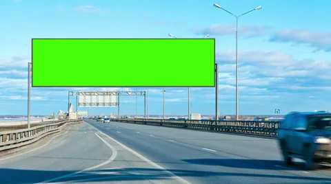Billboard green screen 스톡 동영상 36176229