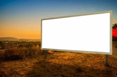 Billboard on a Hill Stock Photos