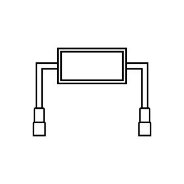 Billboard icon vector Stock Illustration