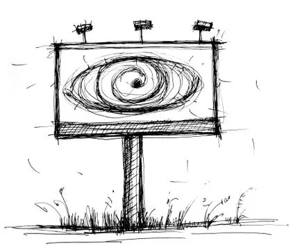 Billboard Stock Illustration