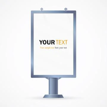 Billboard. The layout for Your advertisement and design.Advertising banner Stock Illustration
