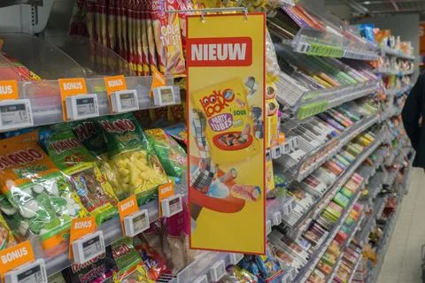 Billboard Look Look Candy Party Tubes At Amsterdam The Netherlands 9-4-2026 Stock Photos