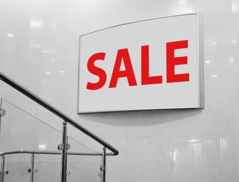 Billboard in mall Stock Photos