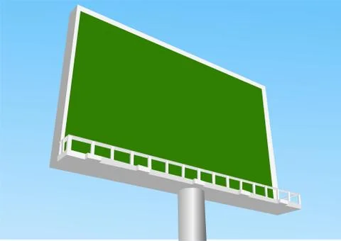 Billboard outdoor Illustrazione stock