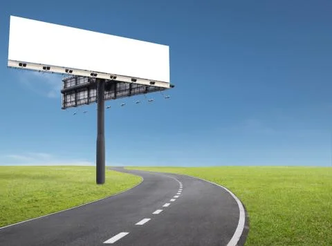 Billboard by the roadside Stock Photos