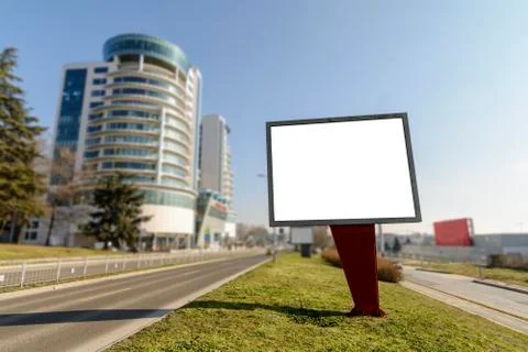 Billboard on the side of the Road Stock Photos